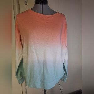 Splendid Color Blocked Cotton Thermal Top Size Small